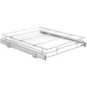 VEVOR 18.5"Wx21"Dx3.5"H Pull Out Cabinet Organizer, Heavy Duty Slide Out Pantry Shelves, Steel Roll Out Drawers